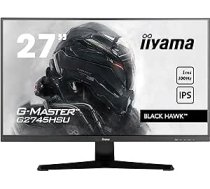 iiyama G-Master Black Hawk G2745HSU-B1 68,5 cm 27 collu IPS LED spēļu monitors Full HD HDMI DP USB 2.0 1ms FreeSync melns ANEB0CLKP13WYT