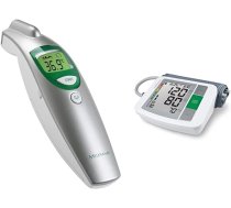 medisana FTN digitālais 6-in-1 pieres termometrs zīdaiņiem, bērniem un pieaugušajiem, ar vizuālu drudža trauksmi un atmiņas funkciju un BU 510 augšdelma asinsspiediena mērītāju, balts, viens izmērs ANEB0BLBKB353T