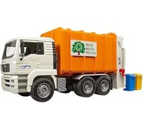 bruder 02772 - Man TGA Trash Truck aizmugures iekrāvējs - 1:16 Transportlīdzekļi, Atkritumu automašīnas rotaļlieta, Atkritumu savākšana, Atkritumu mašīna, Rotaļlieta no 3 gadiem