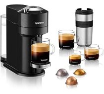 Krups XN9108 Nespresso Vertuo Next Premium kafijas kapsulas automāts 1,1 l ūdens tvertnes kapsulas atpazīšana pēc svītrkoda 6 tasīšu izmēriem Izslēgšanas funkcija no 54% pārstrādāta plastmasas Classic Black ANE55B08G4HDS4YT