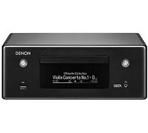Denon CEOL N-10 kompaktā sistēma, HiFi pastiprinātājs, CD atskaņotājs, interneta radio, mūzikas straumēšana, HEOS multiroom, Bluetooth un WLAN, AirPlay 2, saderīgs ar Alexa, 2 optiskās TV ieejas bez skaļruņiem Melns ANEB07GPNBL7MT