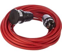 Brennenstuhl BREMAXX® pagarinātājs (10 m kabelis sarkanā krāsā, īslaicīgai lietošanai ārpus telpām, IP44, barošanas kabelis var izmantot līdz -35 °C, izturīgs pret eļļu un UV)