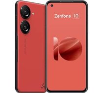 ASUS Zenfone 10, ES oficiālais tālrunis, Eclipse Red 256 GB krātuve un 8 GB RAM, kompakts izmērs 5,9 collas, 50 MP Gimbal kamera, Snapdragon 8 Gen 2. ANEB0CB1QXKJNT