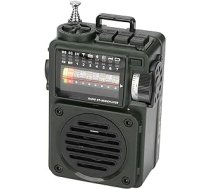 Dpofirs Boombox portatīvais CD atskaņotājs, digitālais FM radio multivides skaļrunis ar bezvadu Bluetooth atbalstu, NOAA laika prognoze lietošanai mājās un ārā