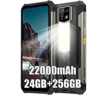 Ulefone Armor 24 24 GB + 256 GB āra mobilais tālrunis bez līguma, Android 13 Outdoor viedtālrunis bez līguma, 22000 mAh 66 W, 64 MP Night Vision Camera IR, 6,78 collu FHD+, 1000 lūmenu LED