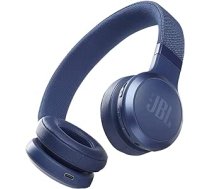 JBL Live 460NC bezvadu uz auss uzliekamas Bluetooth austiņas zilā krāsā — ar trokšņu slāpēšanu un balss palīgu — līdz pat 50 stundām mūzikas baudīšanas ANEB08VDJJJSFT