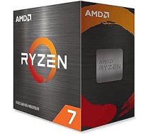 AMD Ryzen 7 5700X procesors (pamata pulkstenis: 3,4 GHz, maksimālais jaudas pulkstenis: līdz 4,6 GHz, 8 kodoli, L3 kešatmiņa 32 MB, ligzda AM4, bez dzesētāja) 100-100000926WOF, melns ANE55B09VCHQHZ6T