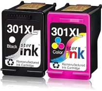 Starink ražotās tintes kasetnes, kas saderīgas ar HP 301 printeru kasetnēm 301XL Multipack HP DeskJet 1000, 1050, 1050A, 2000, 2050, 2050A, 2510, 25040,305,305,3010,301 0, Envy 4507, 5530, OfficeJet 2620, 4630 ANEB07RP5C52NT