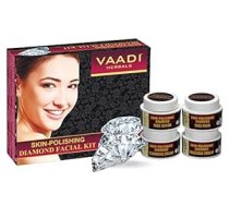 Vaadi Herbals sejas komplekts - ādas pulēšanas dimanta sejas komplekts - pilnīgi dabīgs - piemērots visiem ādas tipiem un vīriešiem un sievietēm - 70 grami -