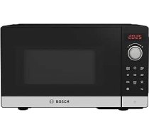 Bosch FFL023MS2 Series 2 Mikroviļņu krāsns, 26 x 44 cm, 800 W, Grozāmais galds 27 cm, durvju eņģes pa kreisi, AutoPilot 7 7 automātiskās programmas, tīrīšanas atbalsts, LED skārienjutīgs displejs, nerūsējošais tērauds