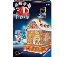 Ravensburger 3D Puzle 11237 Piparkūku māja naktī 257 gabali.