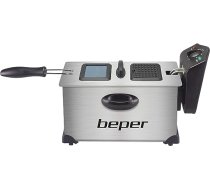 BEPER BC.353 elektriskā cepeškrāsns 3,5 l tērauda 2000 W Temperatūra līdz 190 °C Tērauda tvertne un filtrs pret airēšanas smaku vieglai tīrīšanai, melns ANEB07HFPYL56T