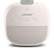 Bose SoundLink Micro Bluetooth skaļrunis: mazs pārnēsājams ūdensizturīgs skaļrunis ar mikrofonu, balts ANEB09R8LRZZQT