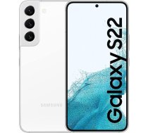 Samsung Galaxy S22, Android viedtālrunis bez līguma, 6,1 collu dinamisks AMOLED displejs, 3700 mAh akumulators, 128 GB/8 GB RAM, mobilais tālrunis fantoma baltā krāsā, ieskaitot - ANEB09QGZDZPQT
