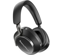 Bowers & Wilkins PX8 vadošās bezvadu austiņas ar trokšņu slāpēšanu un Bluetooth 5.0 un ātru uzlādi, 30 stundu augstas izšķirtspējas atskaņošanu un iebūvētu mikrofonu — melns