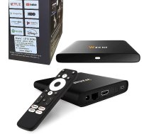 Leyf 4K Android TV Box Original Licencējis Google LLC un Netflix, Disney, Prime Video WiFi, Type-C, HDMI 2.1, USB 3.0, Ethernet, MicroSD/Smart Tv, Chromecast, YouTube