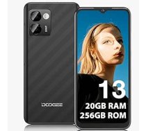 DOOGEE N50 Pro Android 13 viedtālrunis [2023], 20 GB + 256 GB 1 TB TF, 50 MP AI kamera, 4200 mAh lēts tālrunis, 6,52 collu HD+, pirksta nospiedums, ekonomisks viedtālruņa sejas ID/OTG/GPS mobilais tālrunis