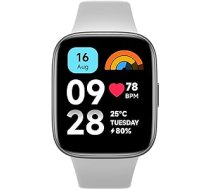 Xiaomi Redmi Watch 3 Active Grey, LCD displejs, 1,83 collas, Bluetooth, 100 sporta režīmi, fiziskā stāvokļa uzraudzība, ūdensizturīgs 50 m, akumulatora darbības laiks līdz 12 dienām