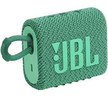 JBL GO 3 Eco — maza Bluetooth kārba, kas izgatavota no pārstrādāta materiāla zaļā krāsā — ūdensizturīgs, pārnēsājams skaļrunis ceļojumiem — līdz 5 stundām atskaņošanas laiks ar vienu akumulatora uzlādi ANEB0BSR1XNG7T