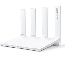 HUAWEI AX3 WLAN maršrutētājs WiFi 6 Plus AX3000 2404 Mbps 5GHz + 574 Mbps 2,4GHz, Dual Band, 4 Gigabit WAN/LAN porti, Bērnu kontrole, Vienkārša konfigurācija, Atbalsts OFDMA/MU-MIMO/VPN/WPA3/IPV6 ANEB0CDW62RRMT