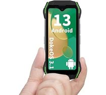 Blackview N6000 āra mobilais tālrunis bez līguma, īpaši izturīgs 60 m kritiena pretestība, 4,3 collu mazs mobilais tālrunis QHD+, 16 GB + 256 GB atmiņa Helio G99 Android 13 āra viedtālrunis, 3880 mAh, ANEB0CG182NSWT