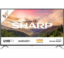 SHARP Android TV 50BL3EA 126 cm (50 collu) televizors (4K Ultra HD LED, Google palīgs, Amazon Video, Harman/Kardon Sound System, HDR10, HLG, Bluetooth) ANEB07WTWHYG8T