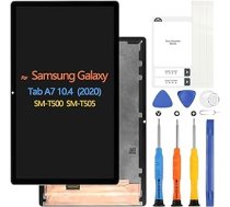 LCD displejs Samsung Galaxy Tab A7 T500 T505 10,4 collu 2020. gada Digitazer priekš SM-T500 SM-T505 skārienekrāna nomaiņas komplekts ar rīkiem ANEB0CDBB4GRST