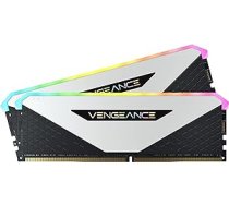 Corsair Vengeance RGB RT 16GB (2 x 8GB) DDR4 3200MHz C16 atmiņa (dinamisks RGB apgaismojums, optimizēts AMD 300/400/500 sērijai, Intel 300/400/500 sērijas savietojamība) Balts