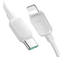 Kabelis iPhone USB-C - Lightning 20W 1,2m balts