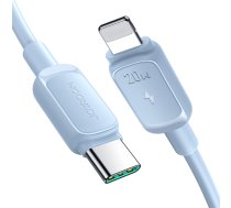 Kabelis iPhone USB-C - Lightning 20W 1,2m zils