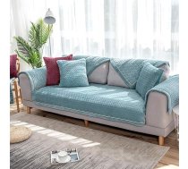 Plīša L-veida dīvāna pārvalks Stūra dīvāns Slipcover Plain Moderns bērnu mēbeļu aizsargs Sekciju dīvānu pārvalki Loveseat Chaise Longue Neslīdošs dīvāna dvielis