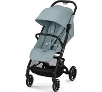 Cybex Gold Beezy bērnu ratiņi ar viena vilkšanas siksnu, no dzimšanas līdz aptuveni 4 gadiem (maks. 22 kg), kompakti un ergonomiski, vētraini zili (gaiši zils ar melnu rāmi)