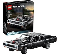 Lego Technic Fast and Furious Dom's Dodge Charger 42111 sacīkšu automašīnas būvēšanas komplekts, N1, 077 gab.