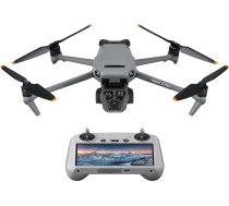 DJI Mavic 3 Pro ar DJI RC (ekrāna tālvadības pulti), flagmanis ar trīskāršu kameru un 4/3 CMOS Hasselblad kameru, 43 min lidojuma laiks un 15 km HD video pārraide