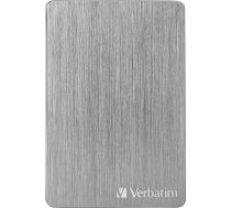 Verbatim Store 'n' Go Aluminium Slim 1TB Space Grey ārējais cietais disks USB 3.2 Gen 1 ārējais cietais disks Alumīnija cietais disks Windows un Mac OS X portatīvajam cietajam diskam USB cietais disks