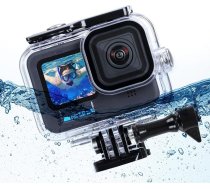 micros2u Ūdensnecaurlaidīgs apvalks GoPro Hero 12/Hero 11/Hero 10/Hero 9 Black Aizsargapvalks zemūdens niršanai ar stiprinājumu + Anti-Fog ieliktņi