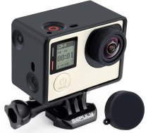 GEPULY BacPac rāmja stiprinājuma futrālis GoPro Hero4, Hero3+, Hero 3 ar LCD BacPac un akumulatora pagarinājuma piederumiem