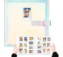 Fotoalbums ar 640 kabatām Fujifilm Instax Mini 11 90 70 70 9 9 8+ 8 LiPlay momentkamerām, Polaroid Snap/PIC-300/Z2300/SocialMatic momentkamerām un rāvējslēdzēju (M) Agic Silver)