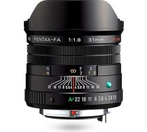 Pentax PENTAX-FA 31mmF1.8 Limited Black platleņķa objektīvs ar jaudīgu HD pārklājumu, paredzēts Pentax K sistēmai ar 35 mm pilnkadra 35 mm sensoru, 20210