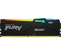 Kingston Fury Beast DDR5 RGB 64GB (2x32GB) 5200MT/s DDR5 CL40 DIMM galddatora spēļu atmiņas komplekts ar 2 - KF552C40BBAK2-64