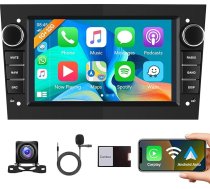 1+32G Android 13 Auto radio 2 DIN Opel Astra Antara Vectra Corsa Zafira Meriva Vivara Vivaro Carplay Android Car Navigation GPS WiFi 7 collu auto radio ar spoguli LBluetooth tintnīca FM/RDS/DAB atpakaļgaita