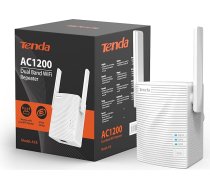 Tenda A18 WiFi Repeater WLAN pieslēgvieta (AC1200 Dualband 5GHz:867Mbps+2,4GHz:300Mbps), 2x2dBi antenas, 1x 100Mbps LAN-Port, WPS, statusa LED diode