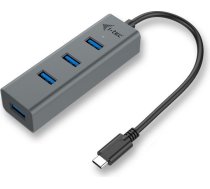 Usb-c metāla 4 portu usb 3.0 centrmezgls 4x usb 3.0