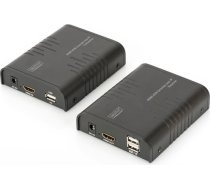 kvm hdmi+usb extender 120m po cat.5e utp/ip 1080p fhd 60hz audio (komplekts) ds-55202