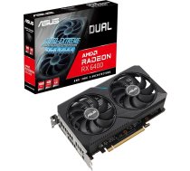 ASUS Dual Radeon RX6400 4GB spēļu grafikas karte (AMD, 8GB GDDR6 atmiņa, 1x HDMI 2.1, 1x DisplayPort 1.4a, DUAL-RX6400-4G)