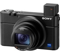 Sony RX100 VII Advanced Premium Bridge kamera (1.0 tipa sensors, 24-200 mm F2.8-4.5 Zeiss objektīvs, acu izsekošanas autofokuss cilvēkiem un dzīvniekiem, 4K video ierakstīšana un pārliekamais ekrāns)