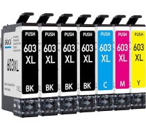 akaca saderīga tintes kasetne ar Epson 603 603XL kasetnēm priekš Expression Home XP-2100 XP-3100 XP-3150 XP-4100 XP-4150, Workforce WF-2830 WF-2830 WF-2835 WF-2840