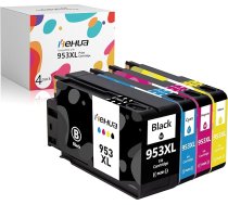 hehua 953XL kasetnes saderīgas ar HP 953 XL kasetnēm 953XL tintes 953XL kasetnes HP OfficeJet Pro 7740 8715 8710 8718 8725 8728 8210 7730 7720 8740 8730 8720 (1 melna, 1Cyan,1Cyan1)