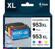 Paeolos 953 XL Multipack printeru kasetnes saderīgas ar HP 953 953XL kasetnēm priekš HP OfficeJet Pro 7740 7720 8710 8710 8715 8740 8720 8718 7730 8728 8719 8730 8725 8210 8210 822 18, 18, melns magenta