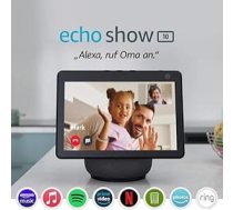 Echo Show 10 (3. paaudze, 2020) | Augstas izšķirtspējas viedo displeju ar kustību funkciju un Alexa, antracīts | Sertificēts un atjaunots